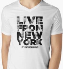 Live From New York, It's Saturday Night - Saturday Night Live Men's V-Neck T-Shirt