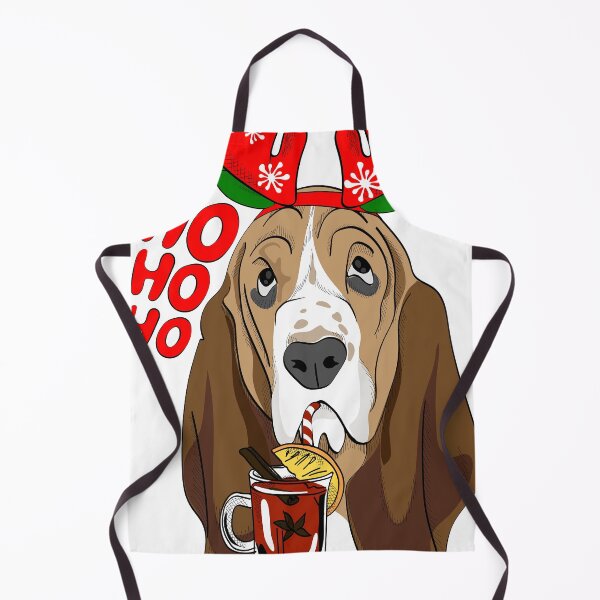 Item preview, Christmas Basset Hound designed and sold by OrnamentallyYou.