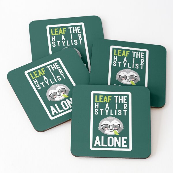 Artikelvorschau, Funny Hair Stylist Pun - Leaf me Alone - Gifts for Hair Stylists entworfen und verkauft von betternotes.