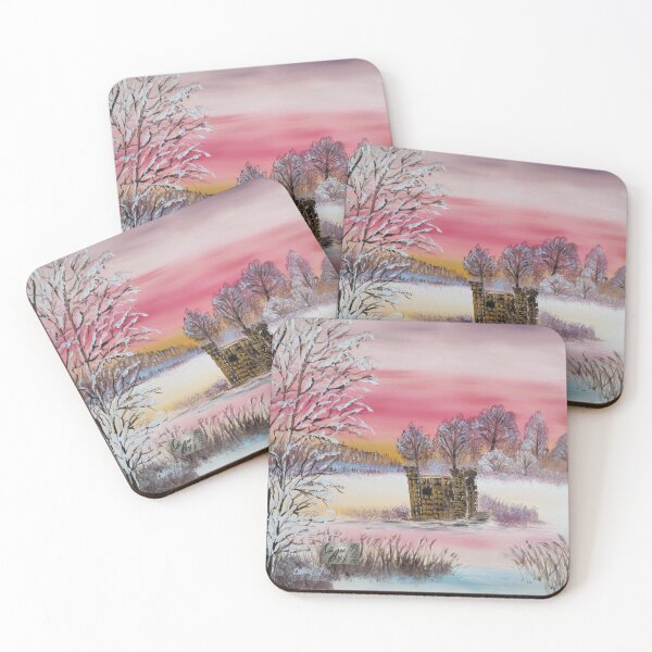 Item preview, Swedish Frost, Snow, Winter, Ruin, Cold, Pink Sky designed and sold by CiliannArt.