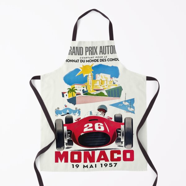 Item preview, Monaco Grand Prix 1957 - Vintage Formula 1 Racing Poster designed and sold by Road To Track.