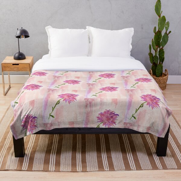 Item preview, flower pink lilac cotton abstract painting acrylics designed and sold by MariaElenaPaint.