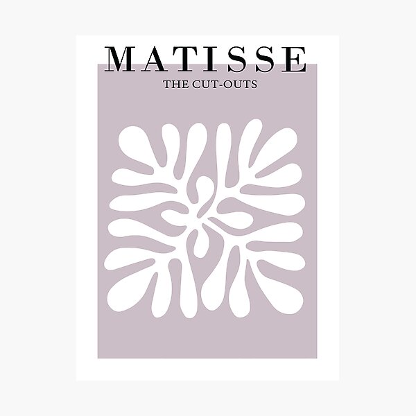 Item preview, Henri Matisse lavender and white chic classic art print designed and sold by shreya ranjan.