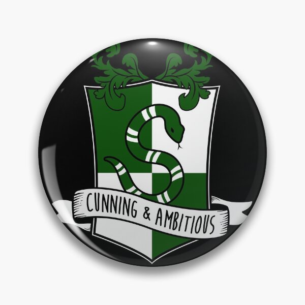 Cunning and Ambitious - S Snake Shield Pin