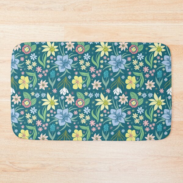 Item preview, Spring Flowers on Miing Green designed and sold by wazoosi.