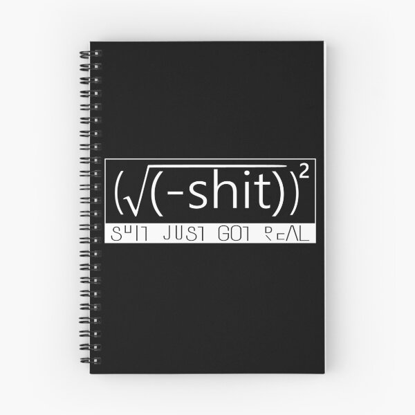 Item preview, shit got real math designed and sold by designMarks.