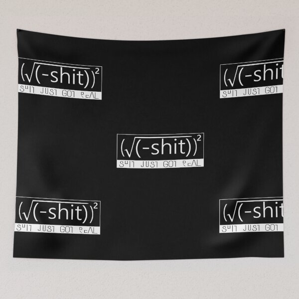 Item preview, shit got real math designed and sold by designMarks.