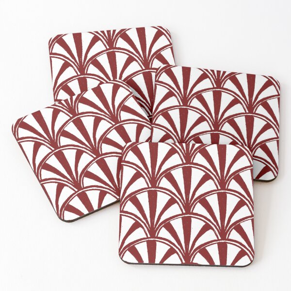 Item preview, Scallop - red and white designed and sold by crumpsticks.