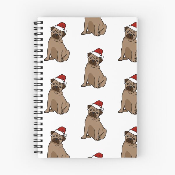 Item preview, Christmas Pug Pattern designed and sold by SmokeyCarbonite.