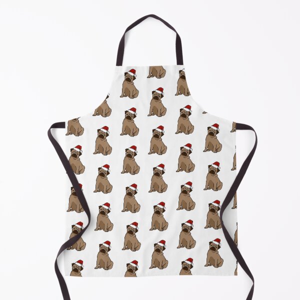 Item preview, Christmas Pug Pattern designed and sold by SmokeyCarbonite.