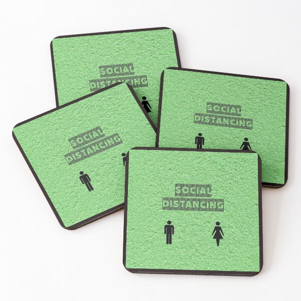 Item preview, Social Distancing Man And Woman Against Coronavirus  designed and sold by stevenwoodcock.