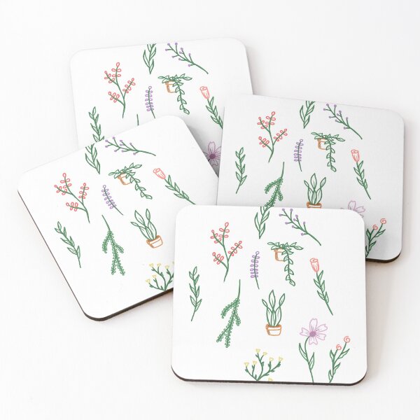 Item preview, cute little colored plants designed and sold by matvr1.