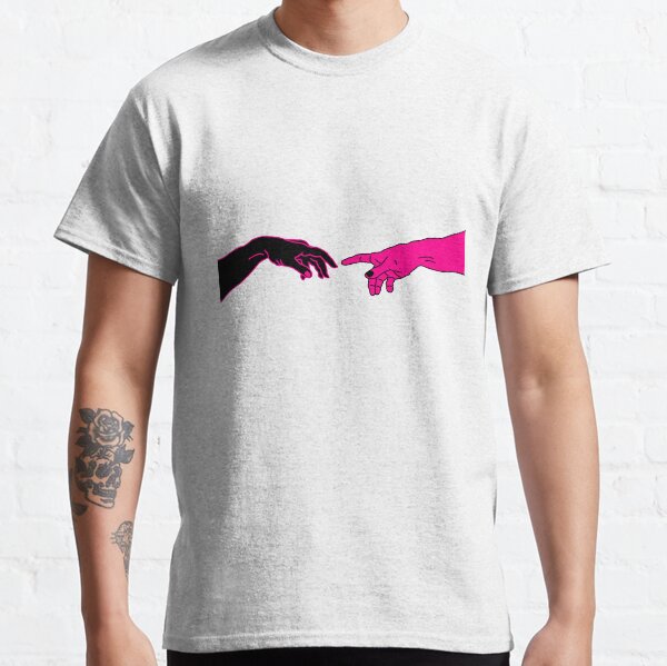 La Creación de Adán Rosa Camiseta clásica