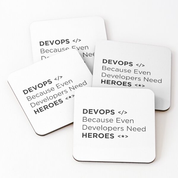Item preview, Devops Because even developers need Heroes designed and sold by Vibe by Flow.