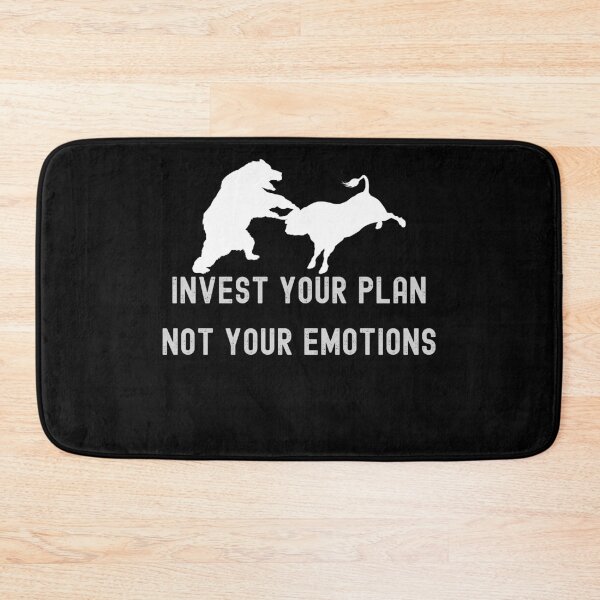 Item preview, (white v) Invest your plan not your emotions designed and sold by FourNuns.
