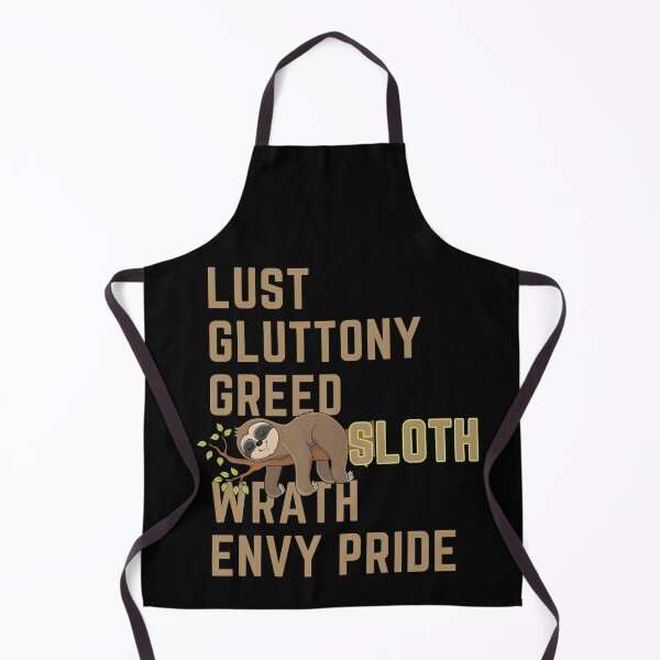 Item preview, Lust Gluttony Greed SLOTH Wrath Pride Envy. 7 Deadly Sins designed and sold by Michelle Brewster.