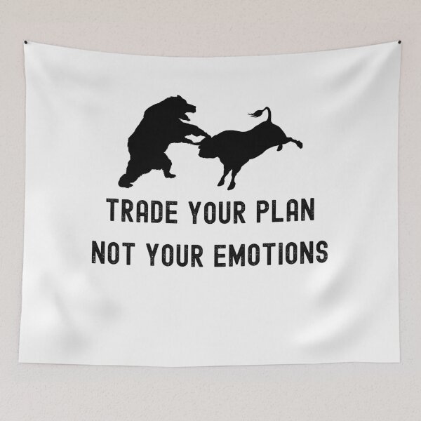 Item preview, trade your plan not your emotions designed and sold by FourNuns.