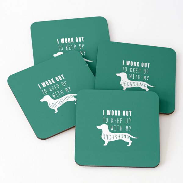 Item preview, Funny Dachshund Workout Saying designed and sold by Sugar-Magnolia.