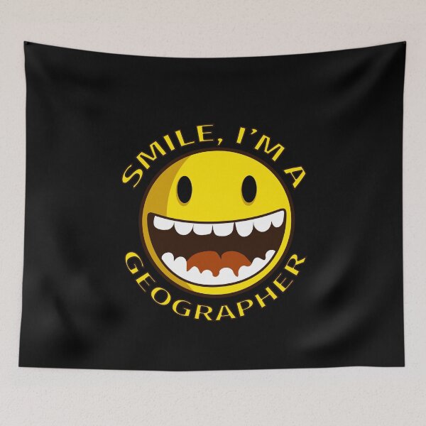 Item preview, Smile Im A Geographer Cartoon Smiley designed and sold by jacks-tees.