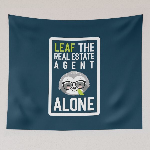 Item preview, Funny Real Estate Agent Pun - Leaf me Alone - Gifts for Real Estate Agents designed and sold by betternotes.