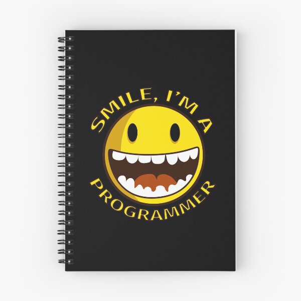 Item preview, Smile Im A Programmer Cartoon Smiley designed and sold by jacks-tees.