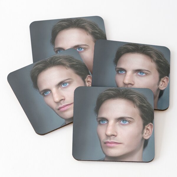 Item preview, Handsome Young Man Realistic Portrait designed and sold by amithachapa.