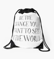 Mochila de cuerdas Sé el cambio que quieres ver en el mundo