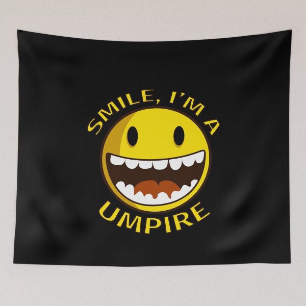 Item preview, Smile Im A Umpire Cartoon Smiley designed and sold by jacks-tees.
