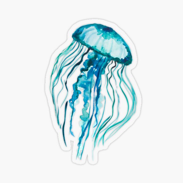 Item preview, Watercolor Jellyfish designed and sold by Ilze Lucero.