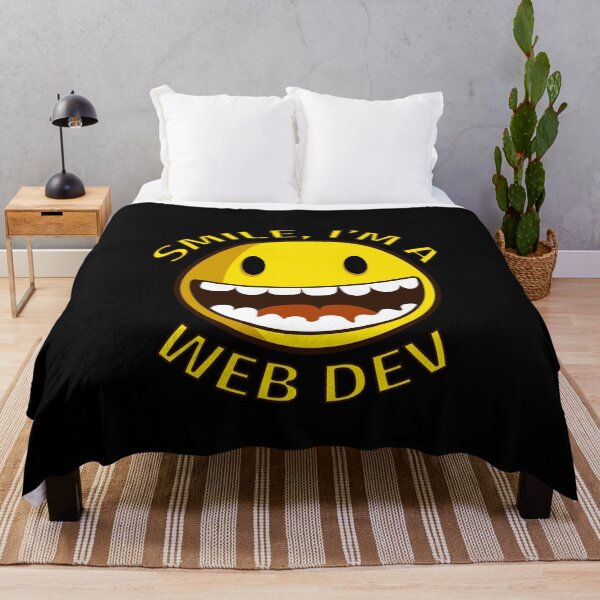 Item preview, Smile Im A Web Dev Cartoon Smiley designed and sold by jacks-tees.