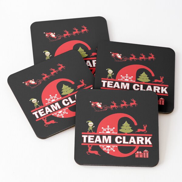 Item preview, Team Clark Surname Family Last Name Holiday Gift graphic designed and sold by Grabitees.