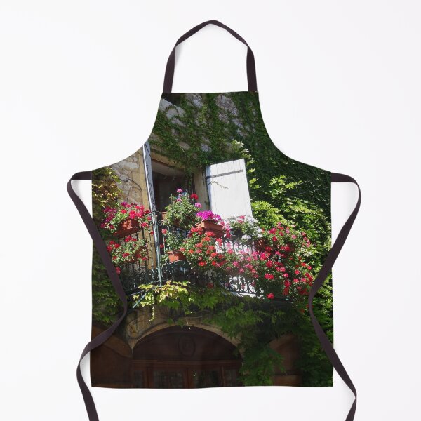 Item preview, Vibrant, lush, French village balcony. Hello World! designed and sold by JellyBeenzz.
