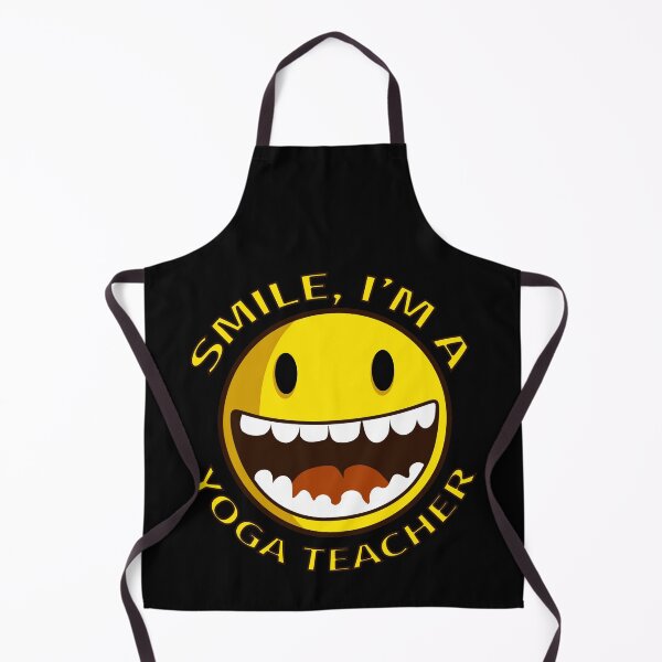 Artikelvorschau, Lächeln Ich bin ein Yogalehrer Cartoon Smiley entworfen und verkauft von jacks-tees.
