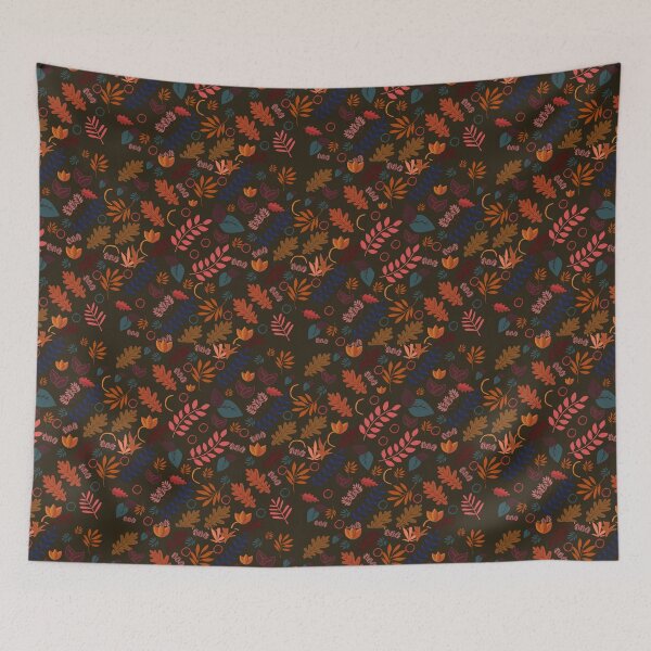 Item preview, Amazing Autumn Lovely & Cute Elements on Dark Background designed and sold by Gifty-Designs.