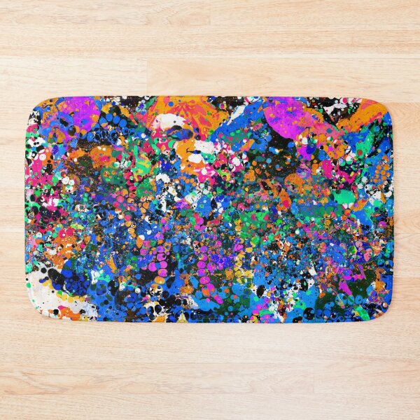 Item preview, Monotype imprint of the oil paint blots digital composition concept in grunge style. Abstract painting color texture. designed and sold by FENIO.