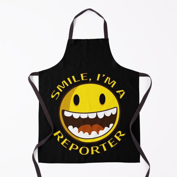 Item preview, Smile Im A Reporter Cartoon Smiley designed and sold by jacks-tees.