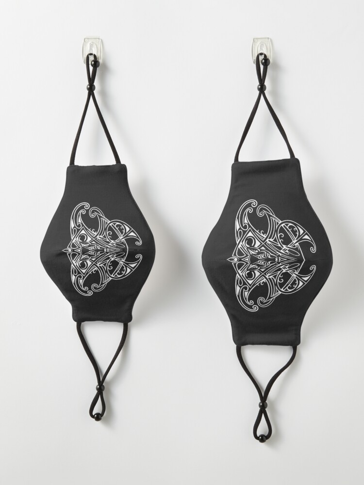 Alternate view of Tribal Cat Tattoo Design Mask