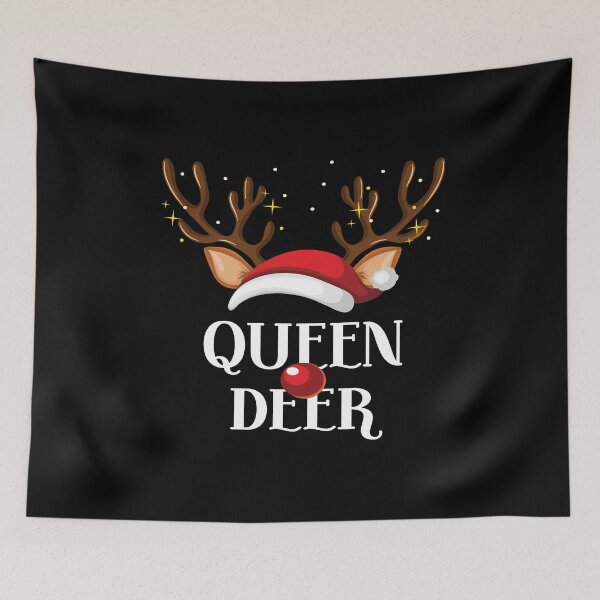 Item preview, Queen Deer Family Matching Christmas Reindeer Party design designed and sold by Grabitees.