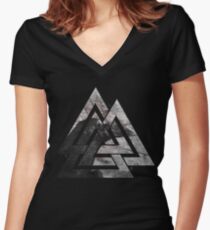 Odin's Raven Women's Fitted V-Neck T-Shirt