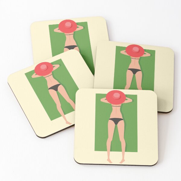 Item preview, Woman sunbathing designed and sold by binti163.