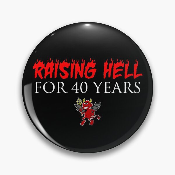 Item preview, Raising Hell 40 Years Devil Cartoon designed and sold by jaycartoonist.