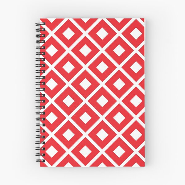 Item preview, Preppy Abstract  Red and White Diamond Pattern designed and sold by IamTrending.