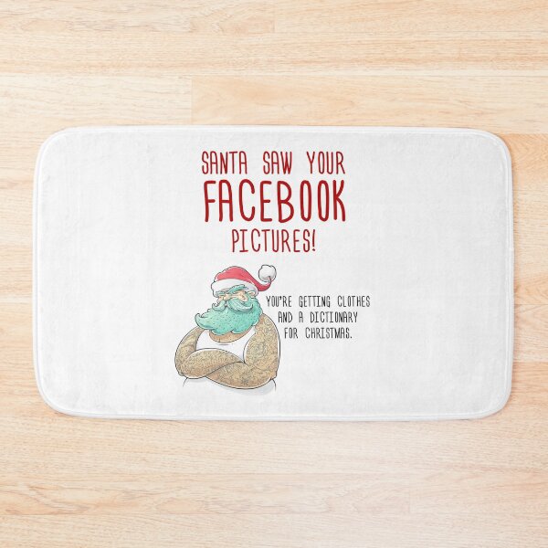 Item preview, Funny Santa Saw Your Facebook designed and sold by Rott515.