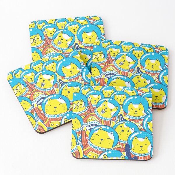 Item preview, Kawaii Astronaut Kitty Cats designed and sold by lovesuperkarma.