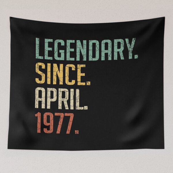 Item preview, Legendary Since April 1977 44th Birthday Gift 44 Years Old Vintage April 1977 designed and sold by Takatv.