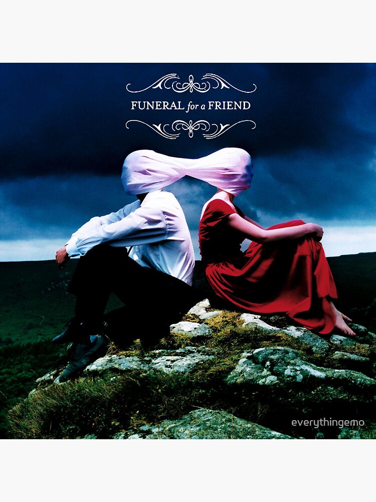 "Funeral for a Friend Casually Dressed & Deep in Conversation