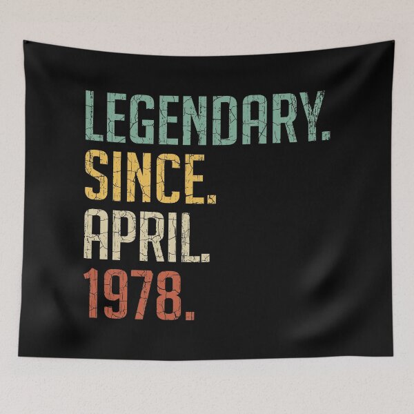 Item preview, Legendary Since April 1978 43rd Birthday Gift 43 Years Old Vintage April 1978 designed and sold by Takatv.