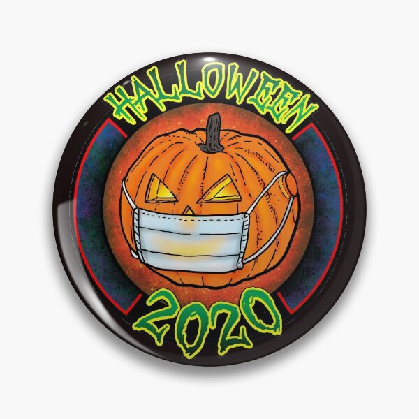 Item preview, Halloween 2020 - Pumpkin Covid mask artwork designed and sold by SimonCardew.
