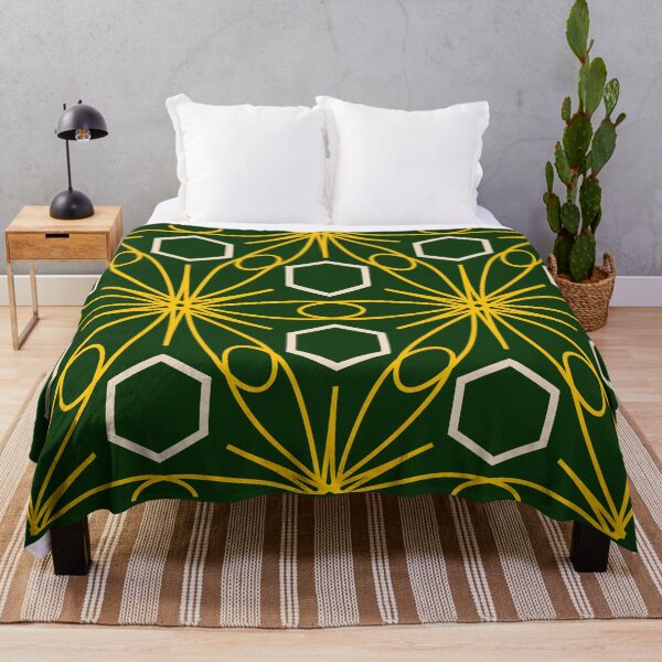 Item preview, Tile pattern luxurious hexagon Green designed and sold by InkLove.