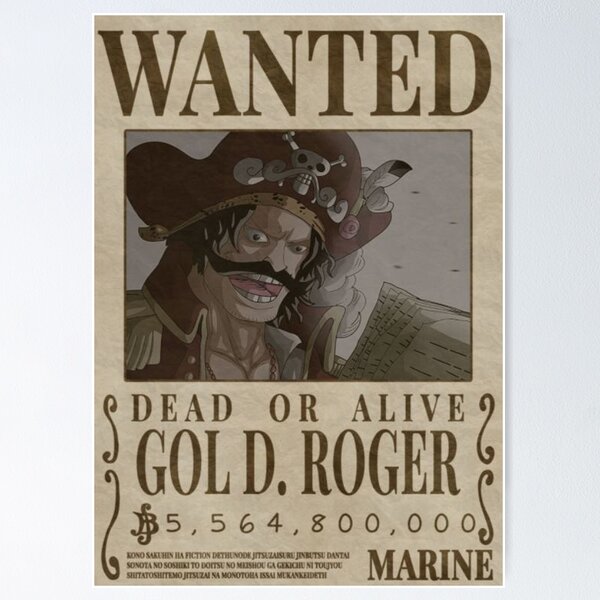 Gold Roger One Piece Wanted Poster | Art Board Print